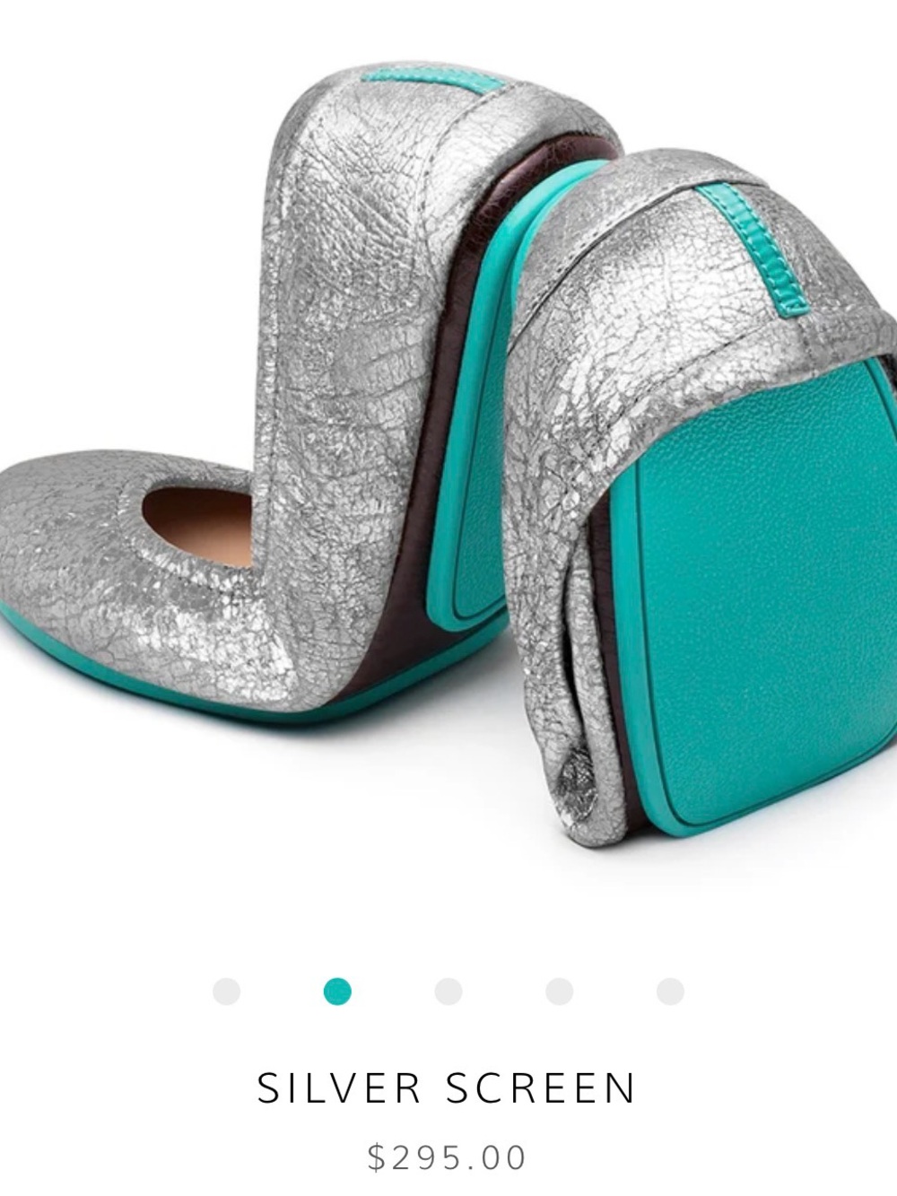 EUC Tieks Silver Screen 9